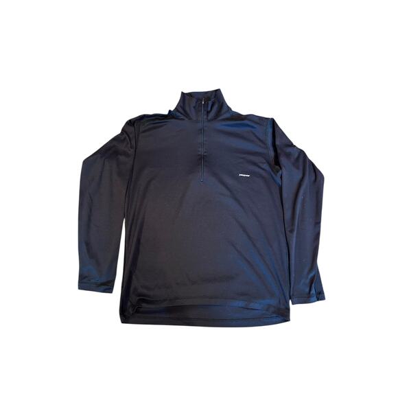 PATAGONIA Black Capilene 1/4 Zip Pullover Baselayer Thermal Shirt Men's MEDIUM - Picture 1 of 9